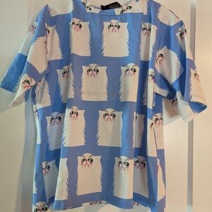 Nooworks oversized grumpy cat Tee- large